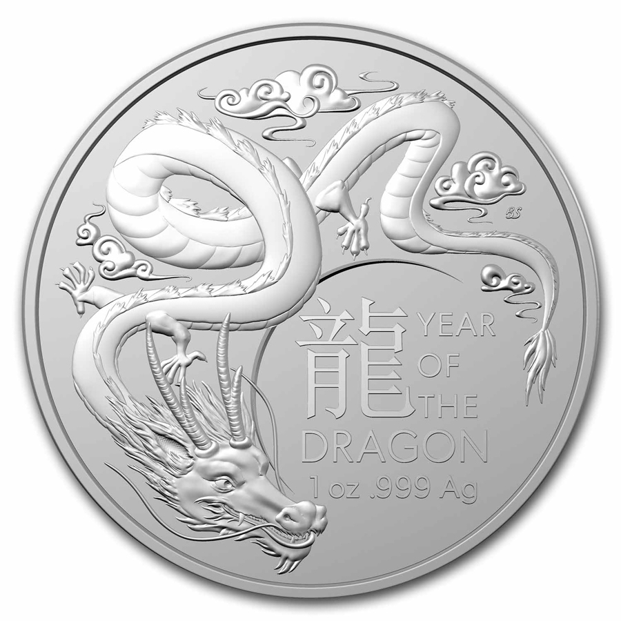 2024 Australia 1 oz Silver Lunar Year of the Dragon BU | eBay